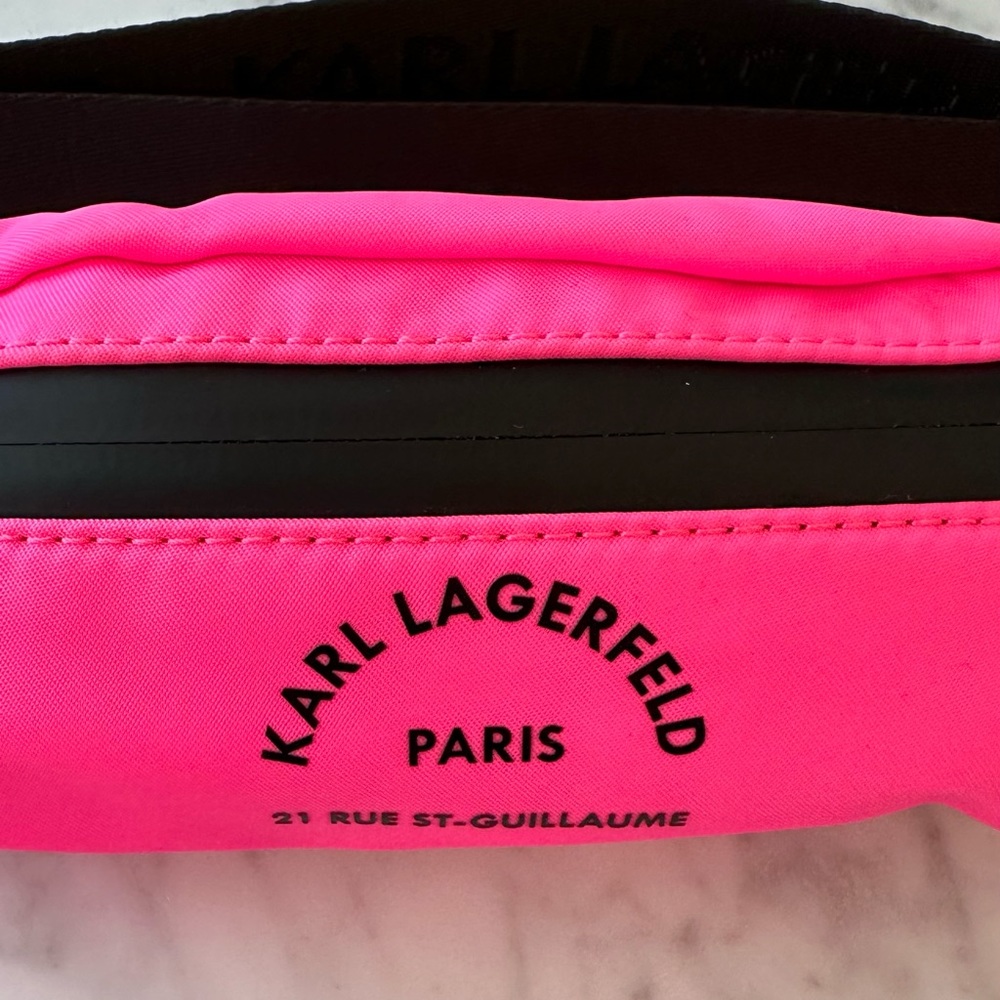 KARL LAGERFELD
Rue St Guillaume Small Fanny Bag Belt Bag NEON PINK - Picture 7 of 13